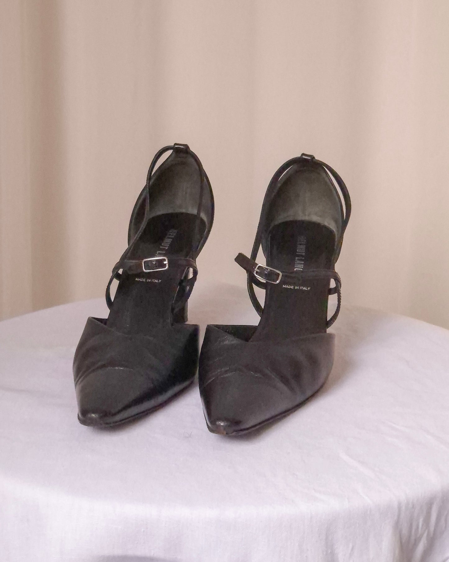 Helmut Lang Buckle Heels