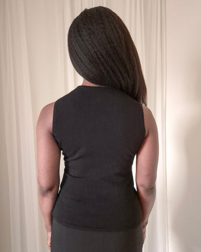 1990s Suede-Detailed Vest